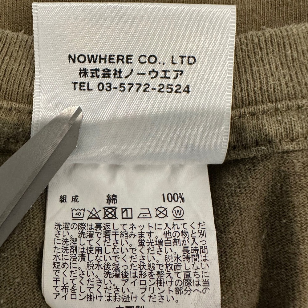 A Bathing Ape BAPE Shark Face Long Sleeve T-Shirt Olive Green Mens Size Large - Picture 8 of 8